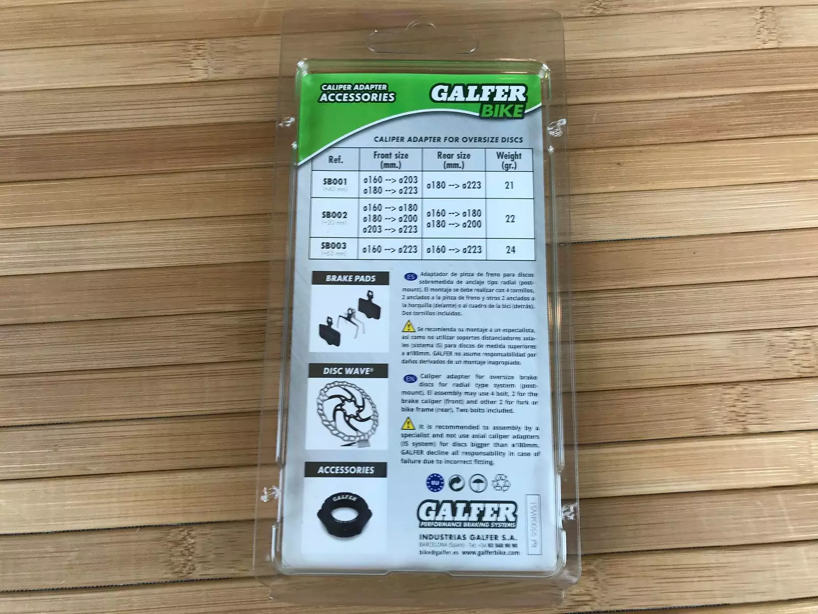 Galfer SB001 Adapter PM/PM 160->203mm +43mm 4 Galfer SB001 Adapter PM/PM 160->203mm +43mm – Bild 4