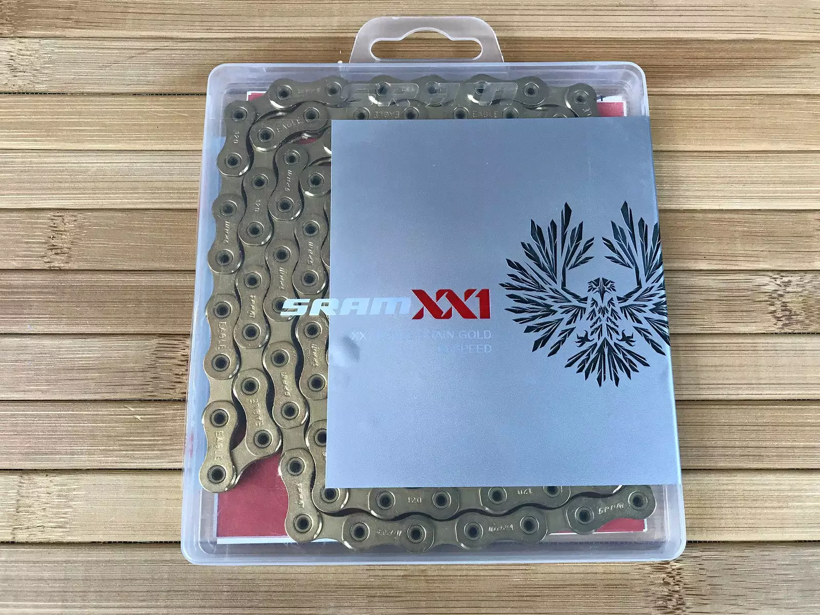 SRAM Kette XX1 Eagle Hollow Pin Gold 12-fach 1 SRAM Kette XX1 Eagle Hollow Pin Gold 12-fach