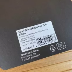 Voxom Dämpferpumpe / Gabelpumpe 300PSI -Fox-Laden 5413327 large