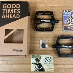 Reverse Components Black One Plattformpedale / Pedale Schwarz/copper