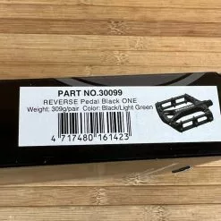 Reverse Components Black One Plattformpedale / Pedale Schwarz/hellgrün -Fox-Laden IMG 0281