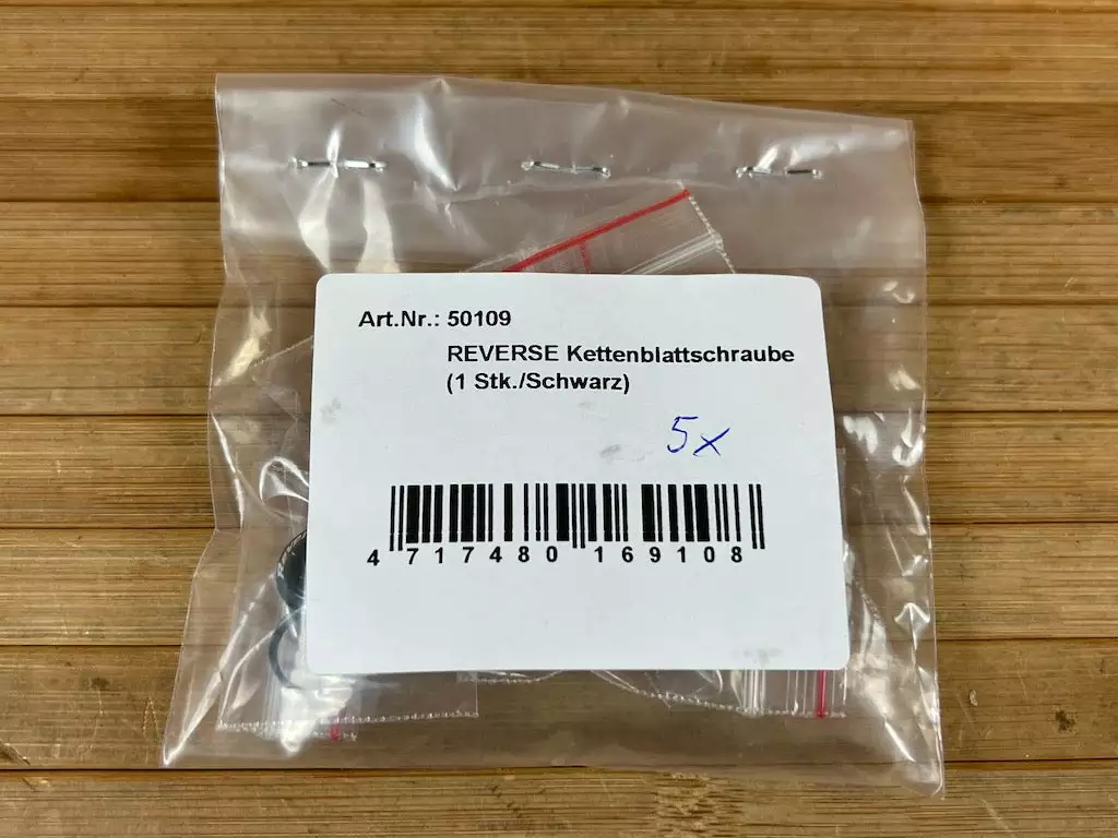 Reverse Kettenblattschrauben-Set (5 Stk.) Black 2 Reverse Kettenblattschrauben-Set (5 Stk.) Black – Bild 2