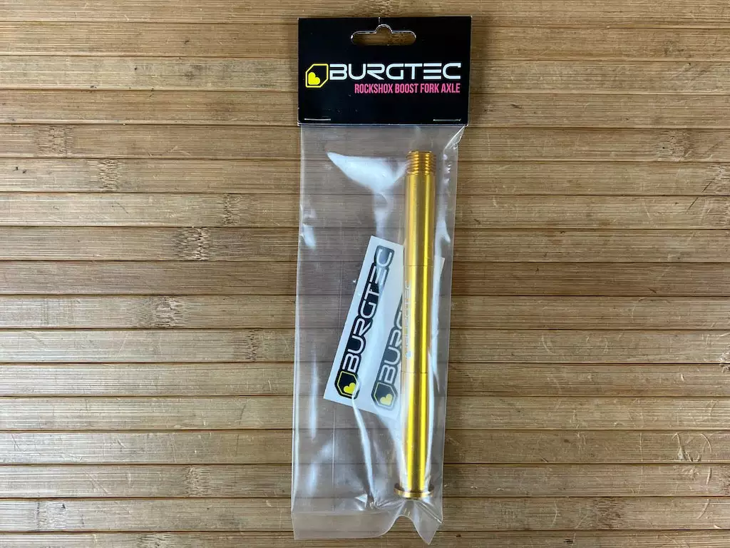 Burgtec Rock Shox Boost Achse / Axle Bullion Gold 1 Burgtec Rock Shox Boost Achse / Axle Bullion Gold