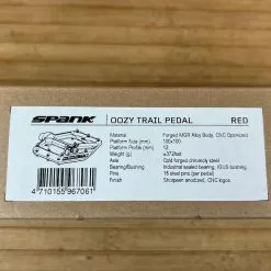 Spank Oozy Trail Reboot Pedale / Plattformpedale Red -Fox-Laden IMG 0810