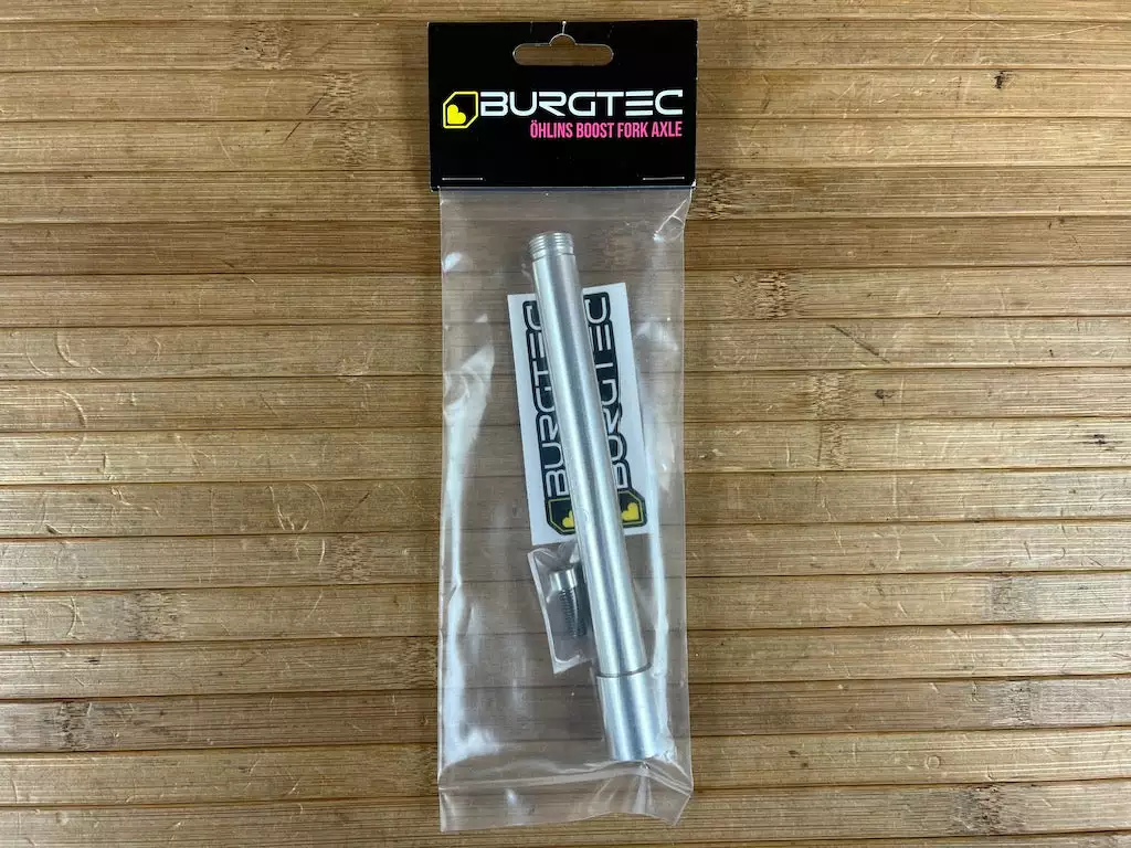 Burgtec Öhlins Boost Achse / Axle Rhodium Silver 1 Burgtec Öhlins Boost Achse / Axle Rhodium Silver