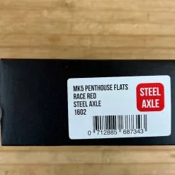 Burgtec MK5 Penthouse Flat Pedals / Pedale Red Steel Axle -Fox-Laden IMG 1229 67cdc3a2 957e 48d8 9647 85f1afcbb0da