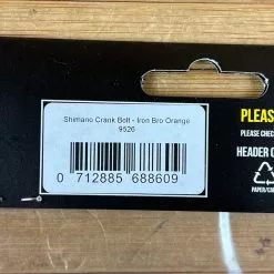 Burgtec Shimano Crank Bolt / Schraube Orange 7 Burgtec Shimano Crank Bolt / Schraube Orange -Fox-Laden IMG 1367 6a738ddb 7b33 4e90 aa52 c5870403be9f