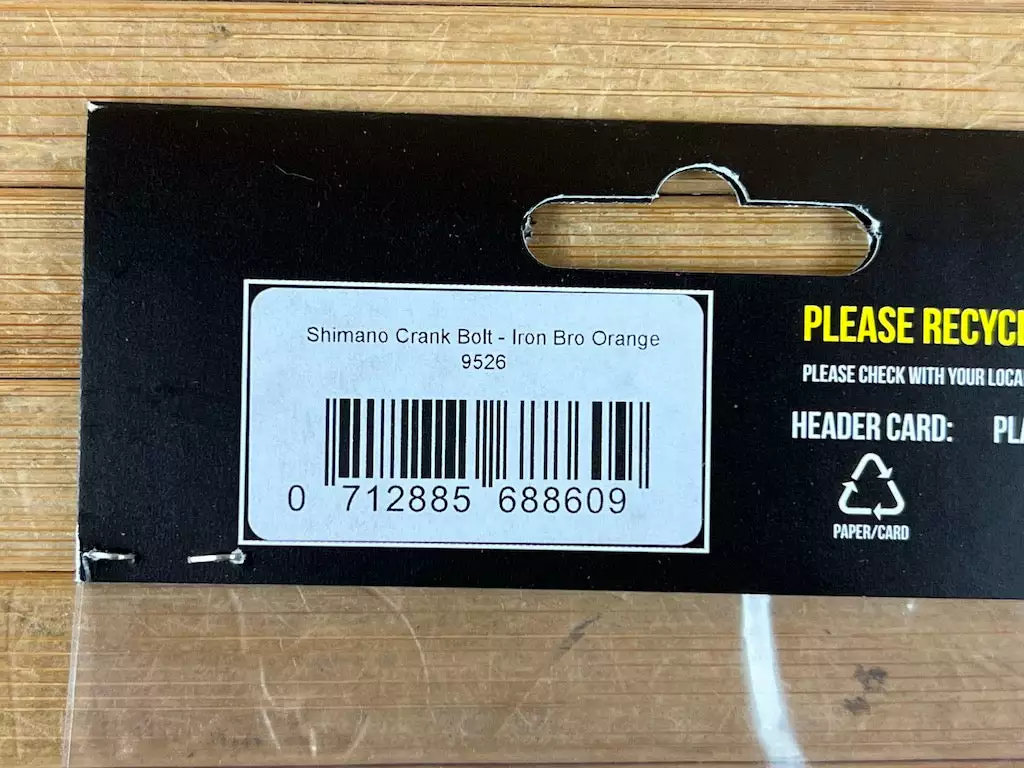 Burgtec Shimano Crank Bolt / Schraube Orange 4 Burgtec Shimano Crank Bolt / Schraube Orange – Bild 4