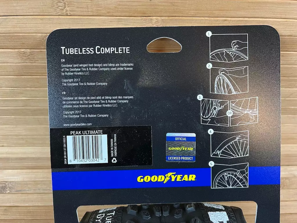 Goodyear Peak Tubeless Complete Ultimate 27,5 X 2,25" XC Reifen 5 Goodyear Peak Tubeless Complete Ultimate 27,5 X 2,25" XC Reifen â Bild 5