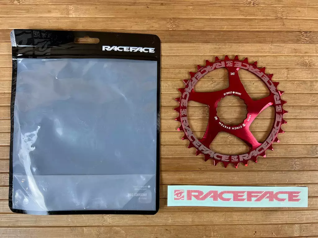 Race Face Kettenblatt Cinch 34T 10-12S Red 1 Race Face Kettenblatt Cinch 34T 10-12S Red