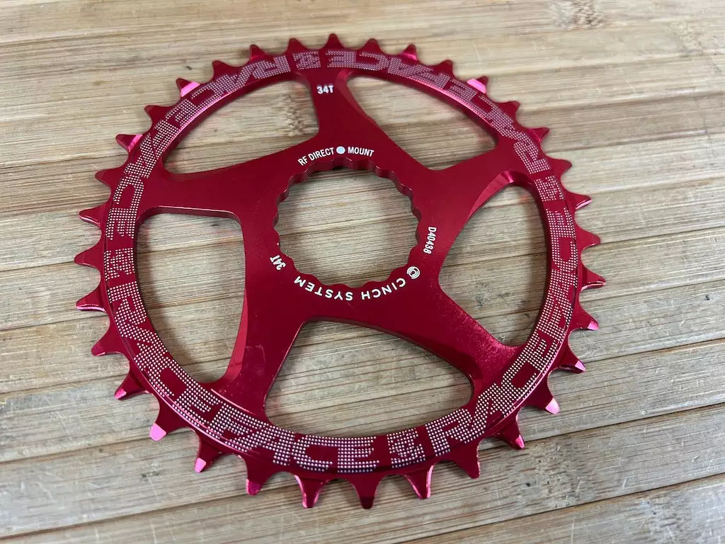 Race Face Kettenblatt Cinch 34T 10-12S Red 2 Race Face Kettenblatt Cinch 34T 10-12S Red – Bild 2