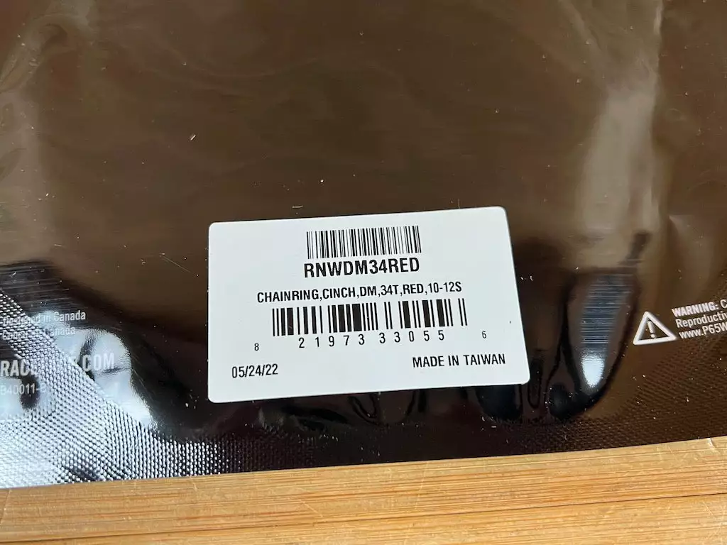 Race Face Kettenblatt Cinch 34T 10-12S Red 5 Race Face Kettenblatt Cinch 34T 10-12S Red – Bild 5