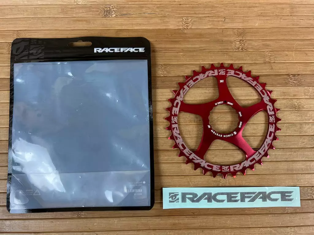 Race Face Kettenblatt Cinch 36T 10-12S Red 1 Race Face Kettenblatt Cinch 36T 10-12S Red