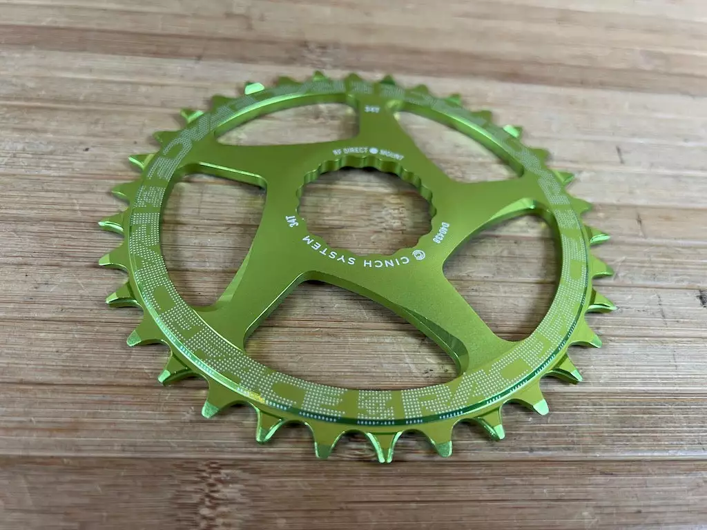 Race Face Kettenblatt Cinch 34T 10-12S Green 3 Race Face Kettenblatt Cinch 34T 10-12S Green – Bild 3