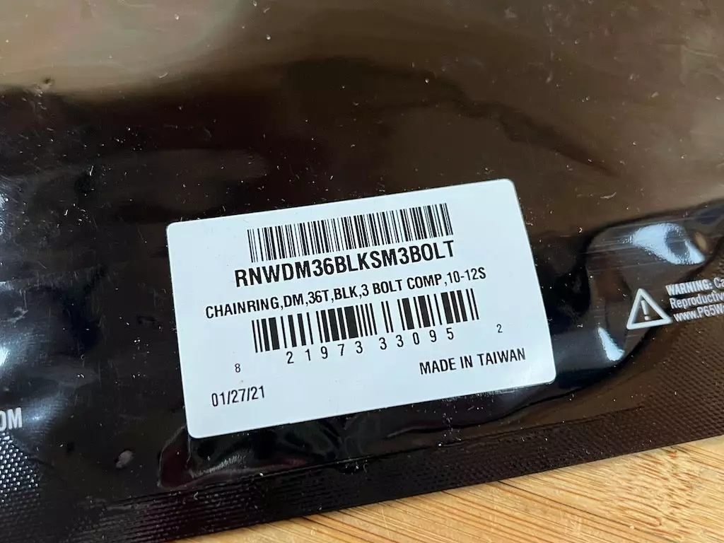 Race Face Kettenblatt DM 3 Bolt 36T 10-12S Black 5 Race Face Kettenblatt DM 3 Bolt 36T 10-12S Black – Bild 5