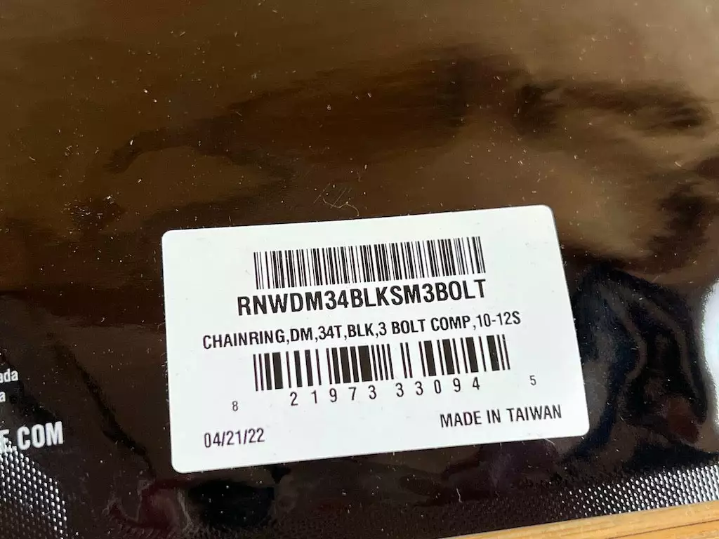 Race Face Kettenblatt DM 3 Bolt 34T 10-12S Black 5 Race Face Kettenblatt DM 3 Bolt 34T 10-12S Black – Bild 5