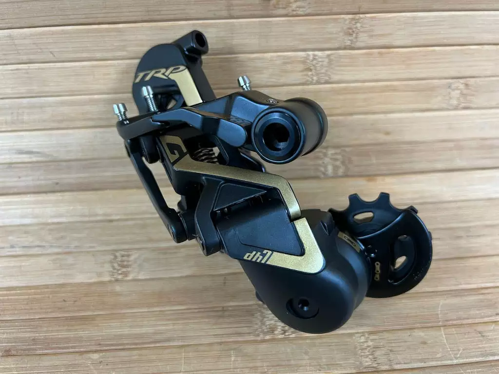 TRP DH7 Schaltwerk & Schalthebel Set 7-fach Gold 2 TRP DH7 Schaltwerk & Schalthebel Set 7-fach Gold – Bild 2