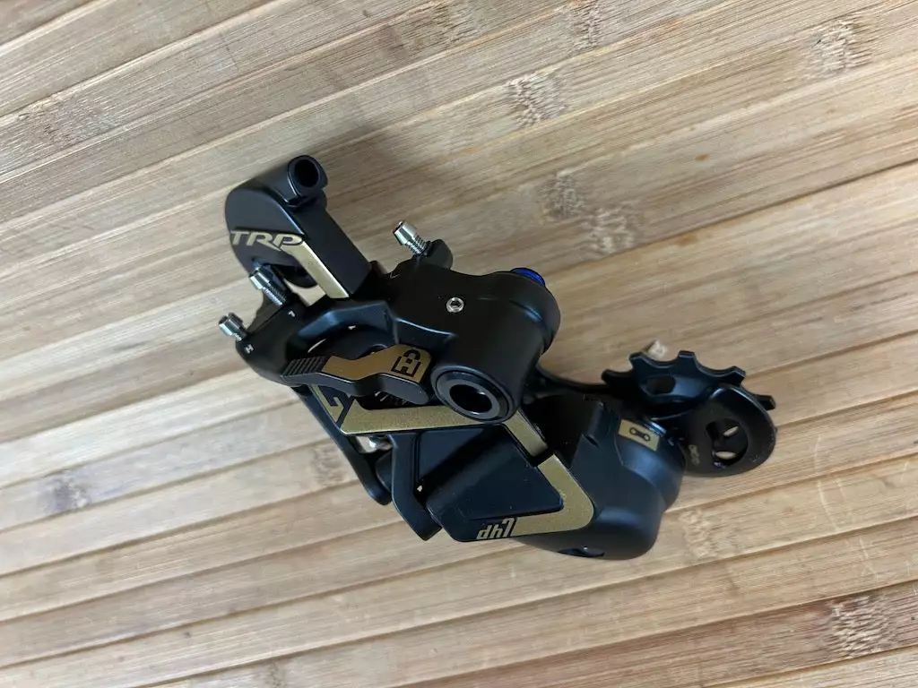 TRP DH7 Schaltwerk & Schalthebel Set 7-fach Gold 10 TRP DH7 Schaltwerk & Schalthebel Set 7-fach Gold – Bild 10