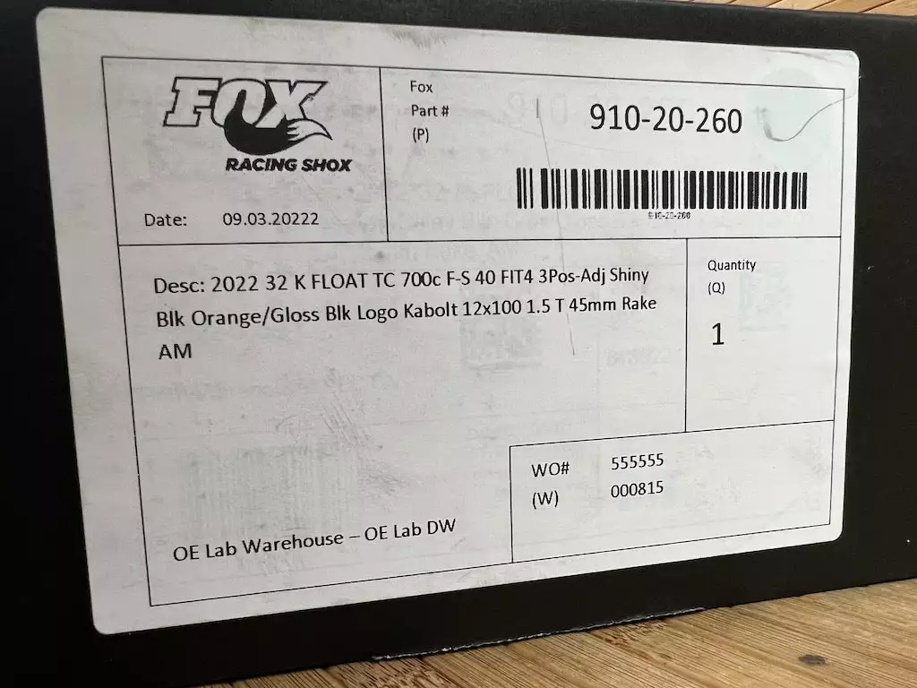 FOX 32 TC 2022 Kashima 40mm Gravel Federgabel 17 FOX 32 TC 2022 Kashima 40mm Gravel Federgabel – Bild 17