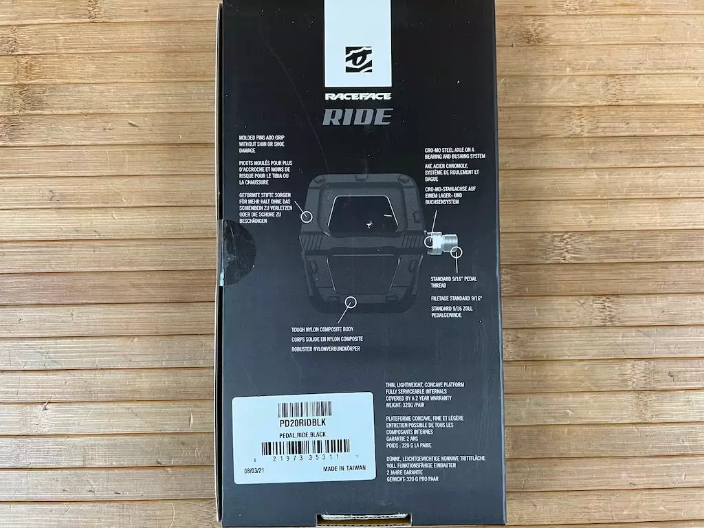 Race Face Ride Plattformpedale / Pedale Black 7 Race Face Ride Plattformpedale / Pedale Black – Bild 7