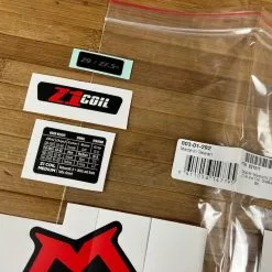 Marzocchi Z1 Air / Coil Decal Kit Dekorbogen Matte Black -Fox-Laden IMG 5600