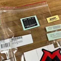 Marzocchi Z1 Air / Coil Decal Kit Dekorbogen Matte Black -Fox-Laden IMG 5601