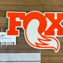 FOX Aufkleber Logo 6" Orange