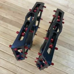 Reverse Components Black One Plattformpedale / Pedale Schwarz/rot -Fox-Laden IMG 6098 scaled