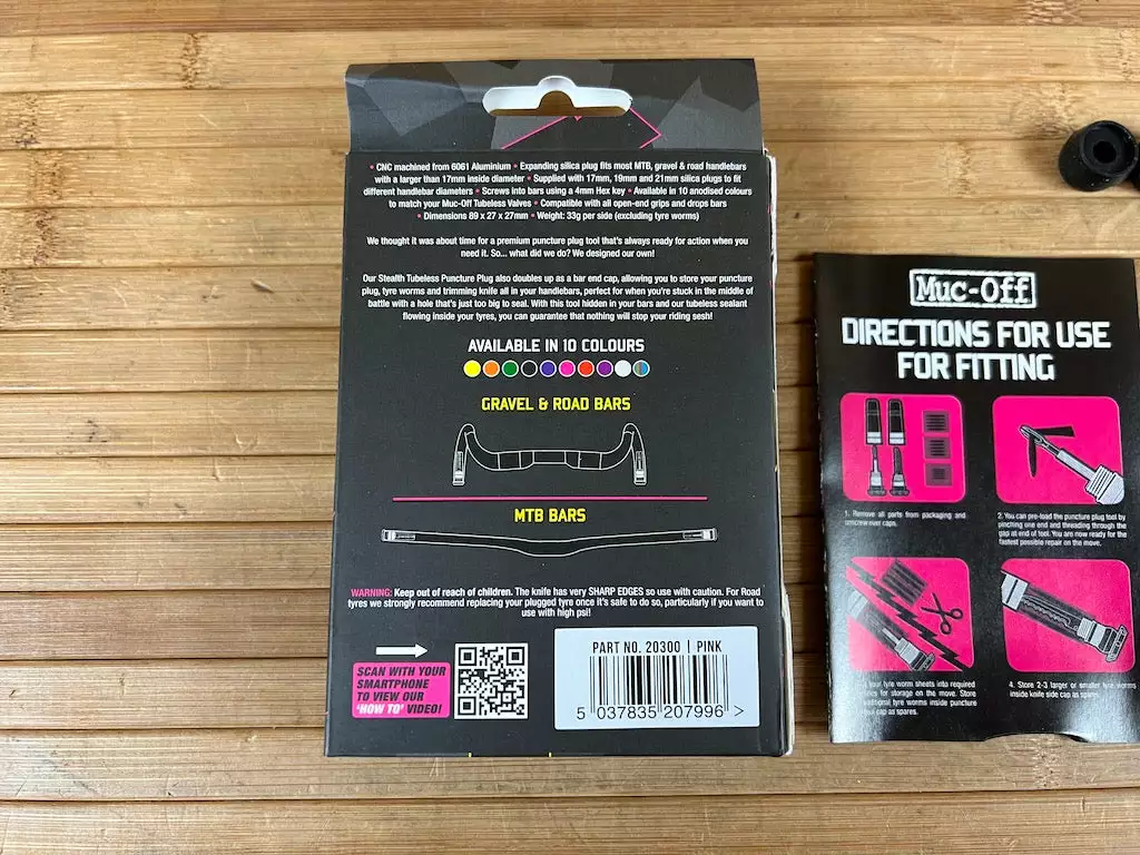 Muc-Off Stealth Tubeless Puncture Plug Set Pink 6 Muc-Off Stealth Tubeless Puncture Plug Set Pink – Bild 6