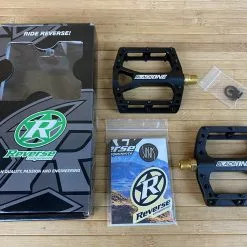 Reverse Components Black One Titanium Plattformpedale / Pedale Schwarz