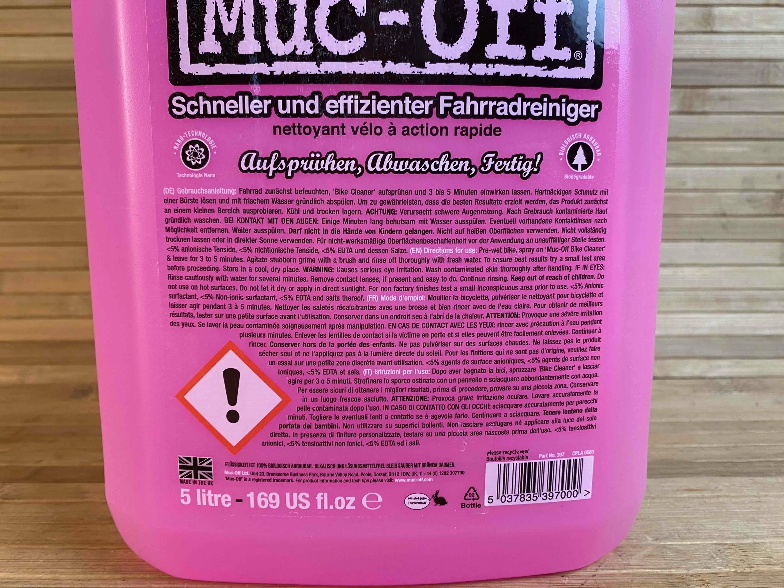 Muc-Off Muc Off Bike Cleaner / Reiniger 5L 2 Muc-Off Muc Off Bike Cleaner / Reiniger 5L – Bild 2
