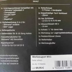 Voxom Fahrrad Werkzeugkoffer WK1 22-teilig -Fox-Laden IMG 6293 scaled