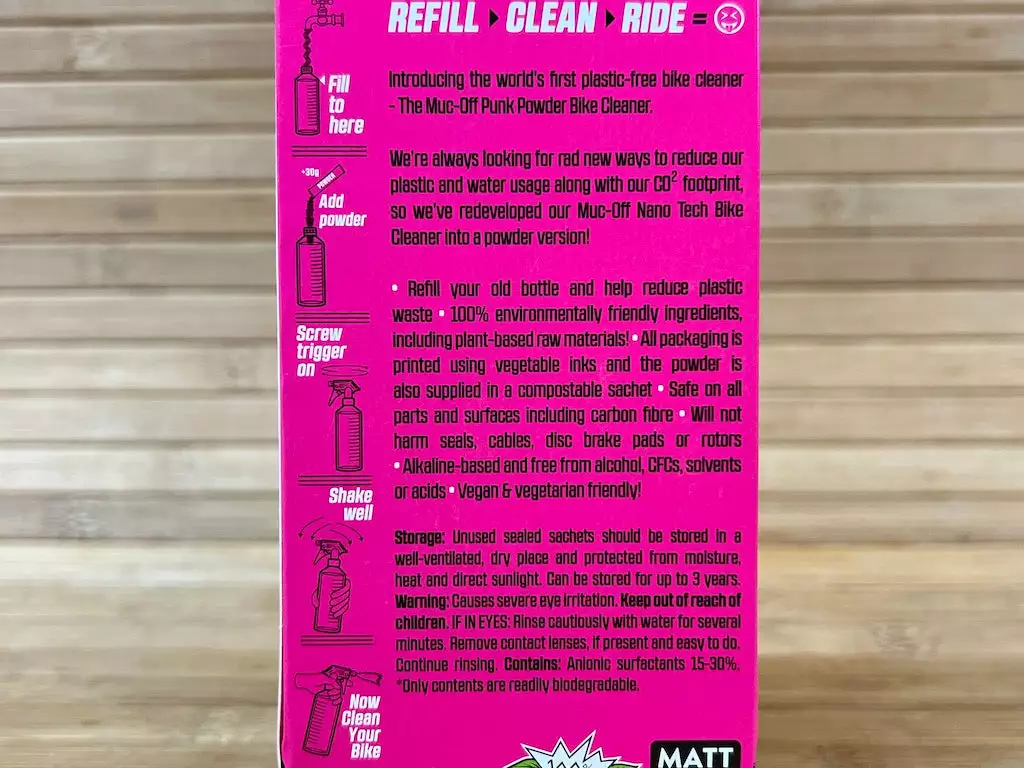 Muc-Off Muc Off Punk Powder (4 Pack) = 4 Liter Cleaner! 3 Muc-Off Muc Off Punk Powder (4 Pack) = 4 Liter Cleaner! – Bild 3