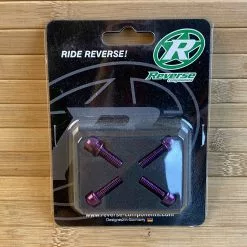 Reverse Bremsadapter-Schraubenset - 4 Stk. M6x18mm Lila / Purple