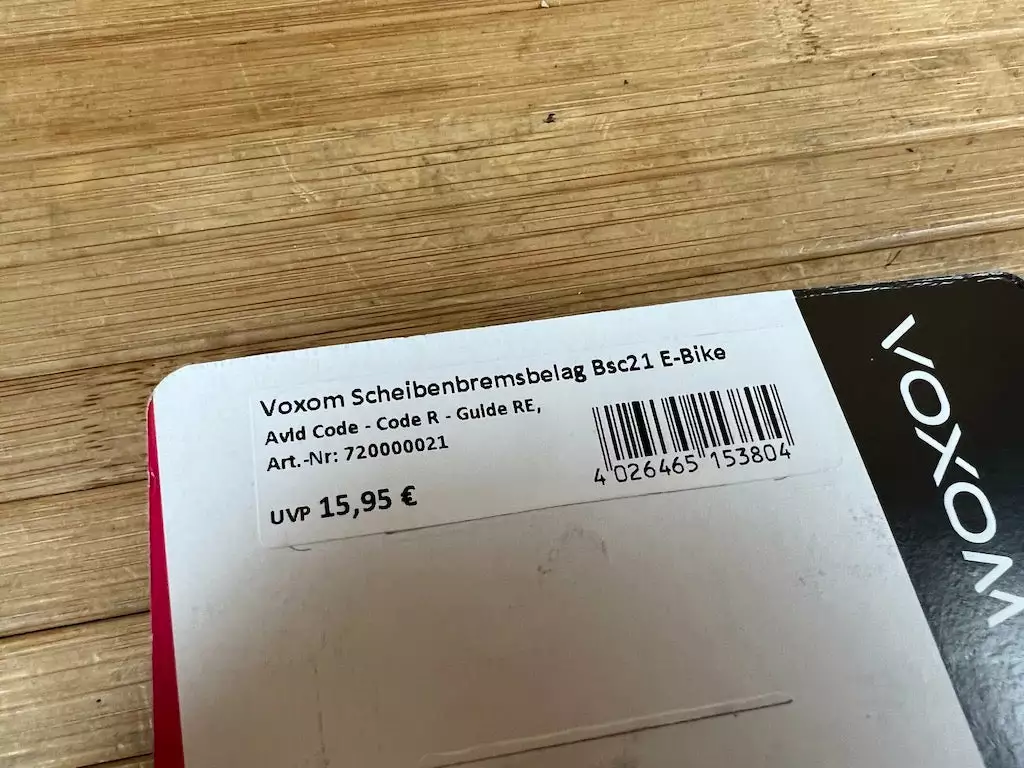 Voxom Avid Code / Code R / Guide RE Bremsbeläge Organisch/kevlar 4 Voxom Avid Code / Code R / Guide RE Bremsbeläge Organisch/kevlar – Bild 4
