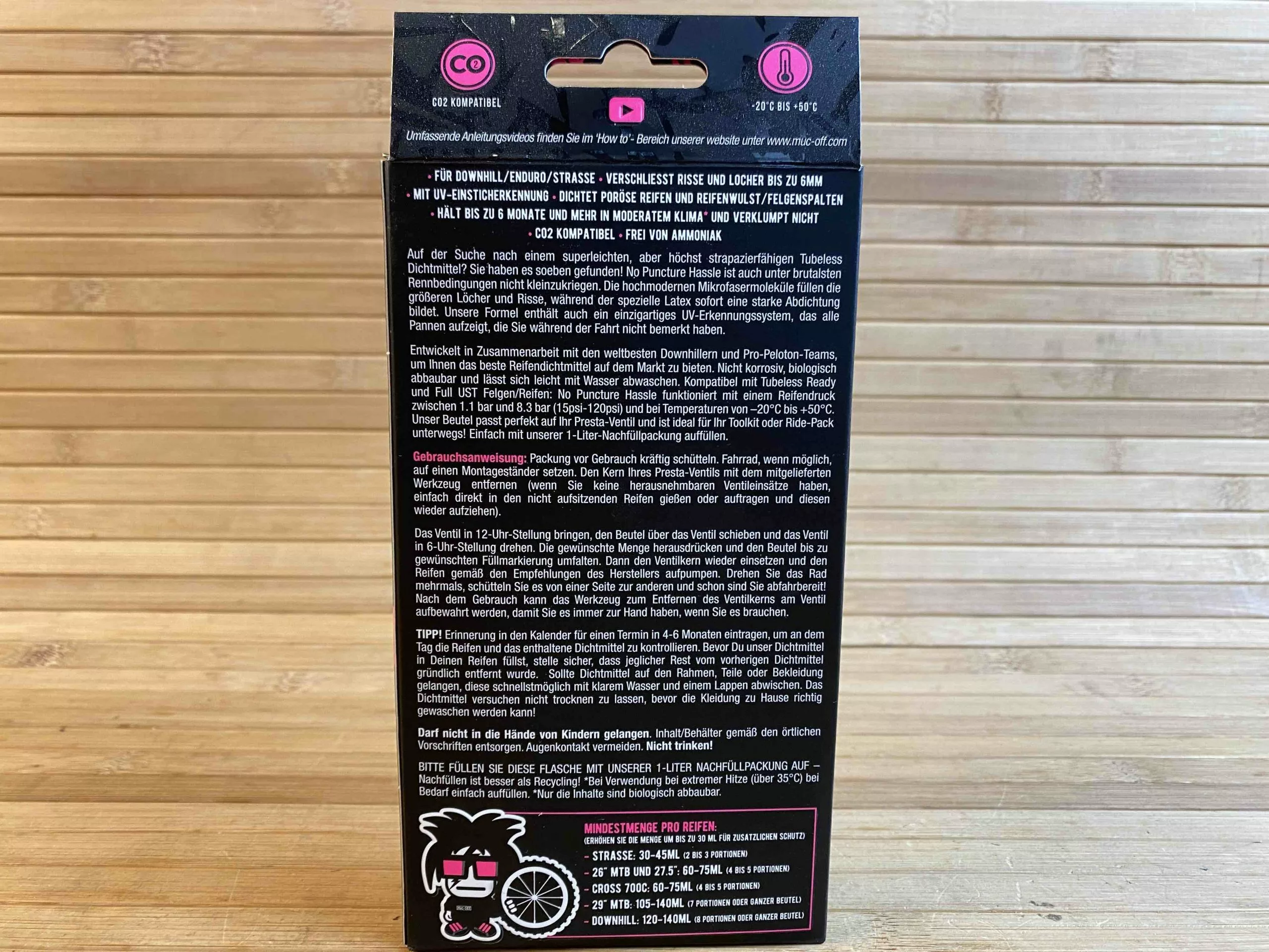 Muc-Off Muc Off No Puncture Hassle Kit 140ml 8 Muc-Off Muc Off No Puncture Hassle Kit 140ml – Bild 8