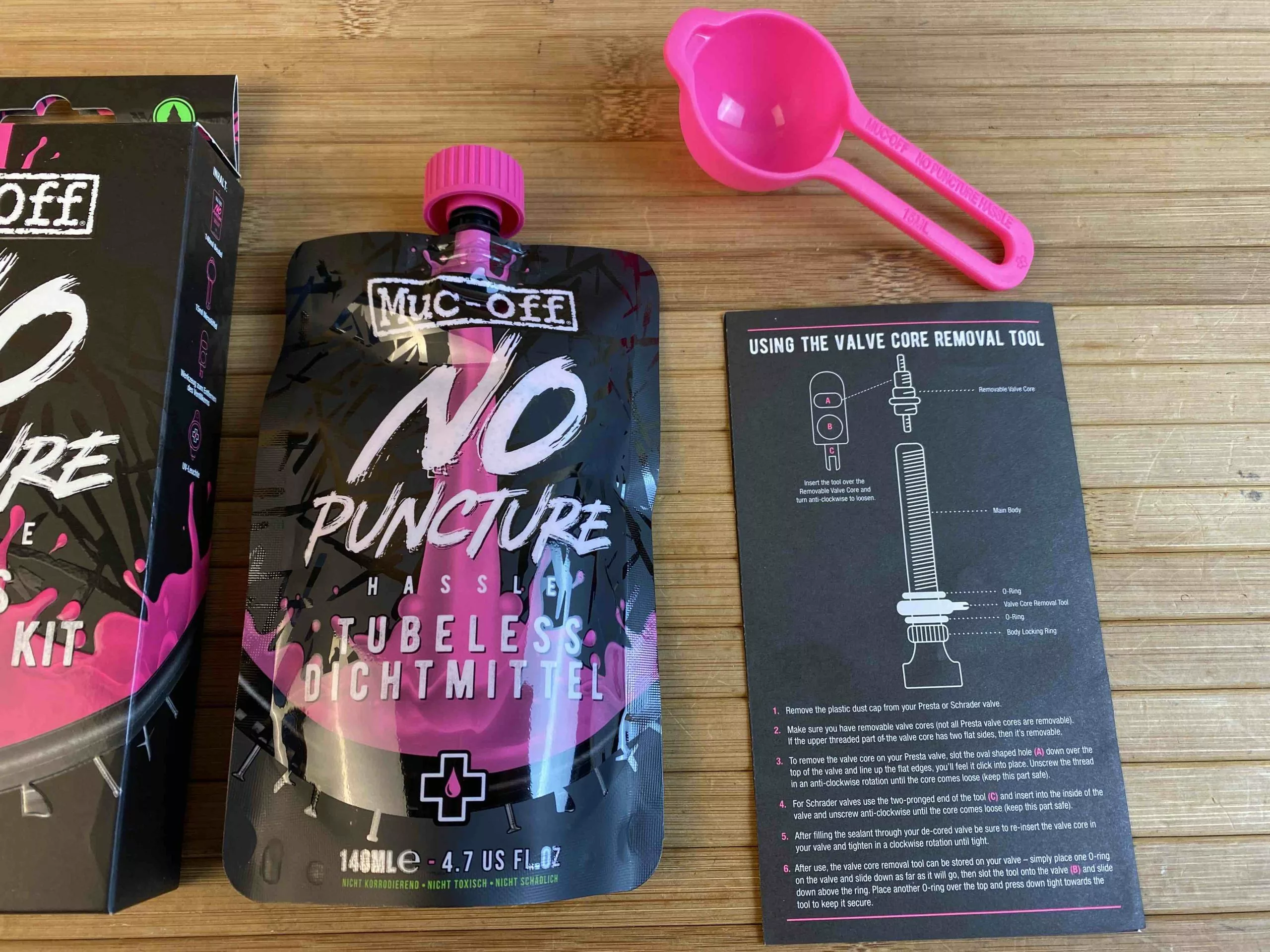 Muc-Off Muc Off No Puncture Hassle Kit 140ml 3 Muc-Off Muc Off No Puncture Hassle Kit 140ml – Bild 3