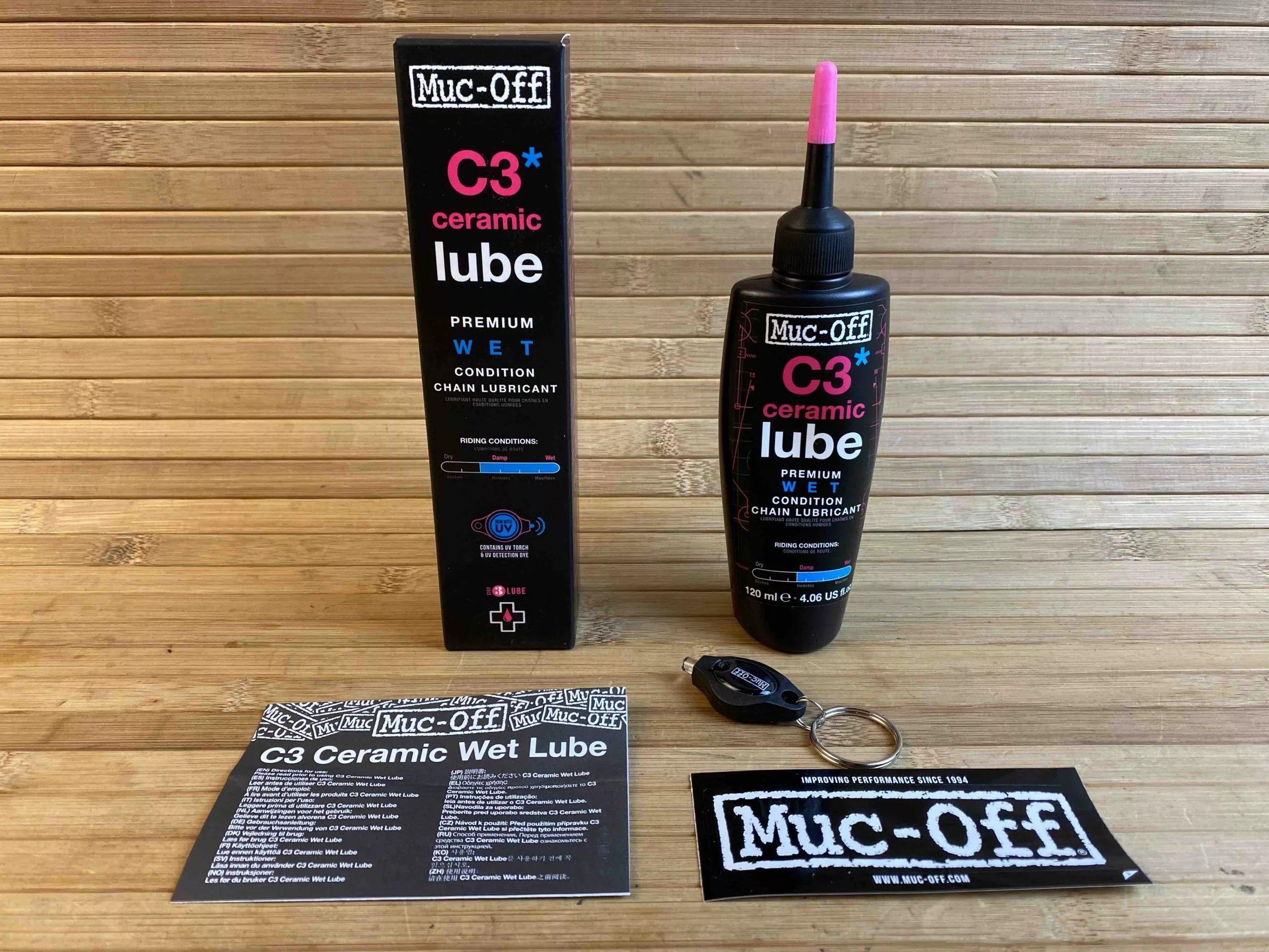 Muc-Off Muc Off C3 Wet Ceramic Lube Kettenöl 120ml 1 Muc-Off Muc Off C3 Wet Ceramic Lube Kettenöl 120ml