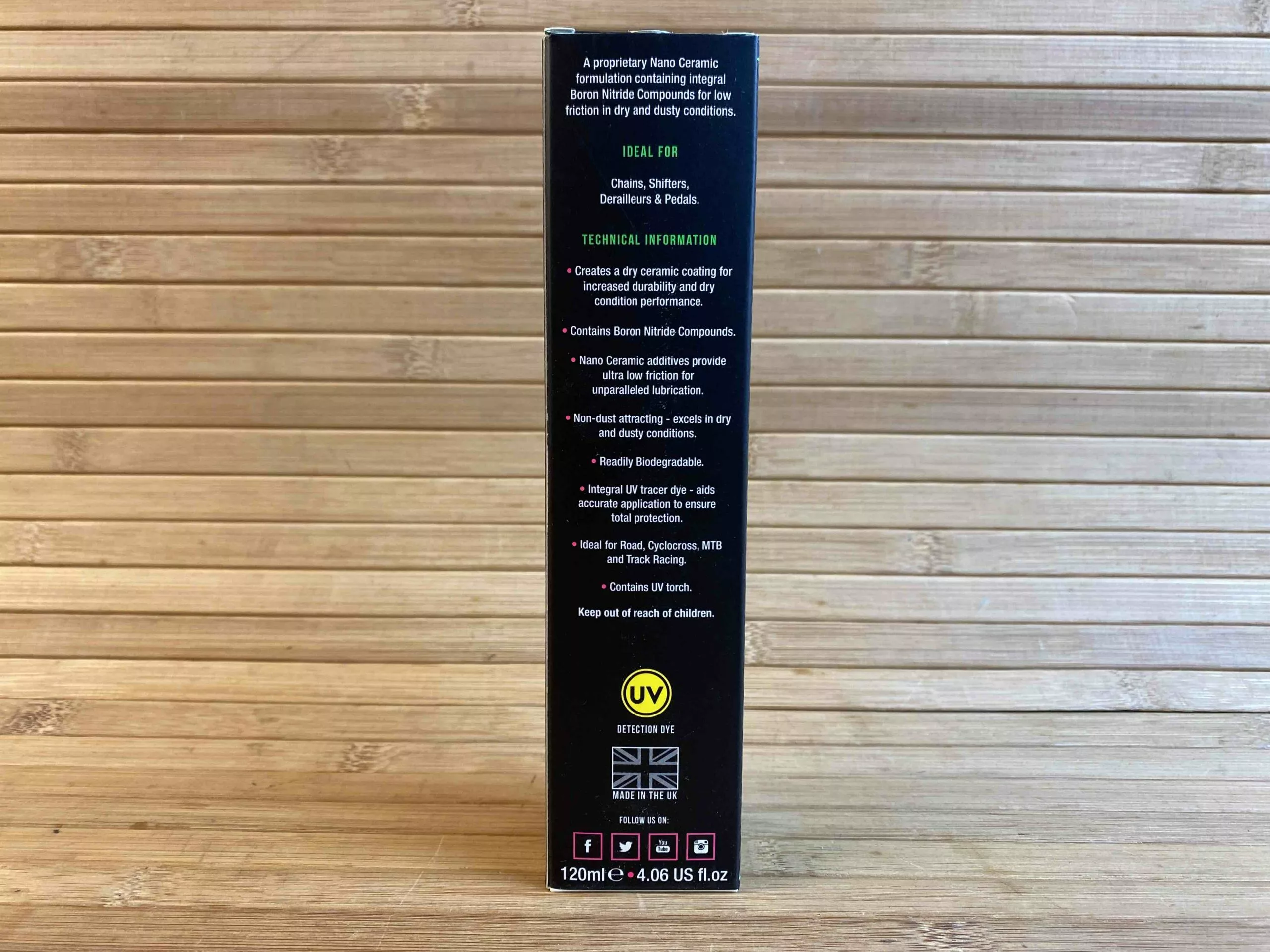 Muc-Off Muc Off C3 Dry Ceramic Lube Kettenöl 120ml 5 Muc-Off Muc Off C3 Dry Ceramic Lube Kettenöl 120ml – Bild 5