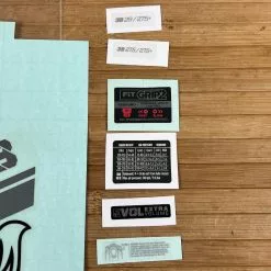 Fox Decal Kit 38 2021 F-S Black Logo / Shiny Orange -Fox-Laden IMG 6980