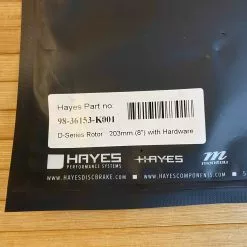 Hayes D-Series Bremsscheibe / Disc Dominion 203mm 8" -Fox-Laden IMG 7074 scaled