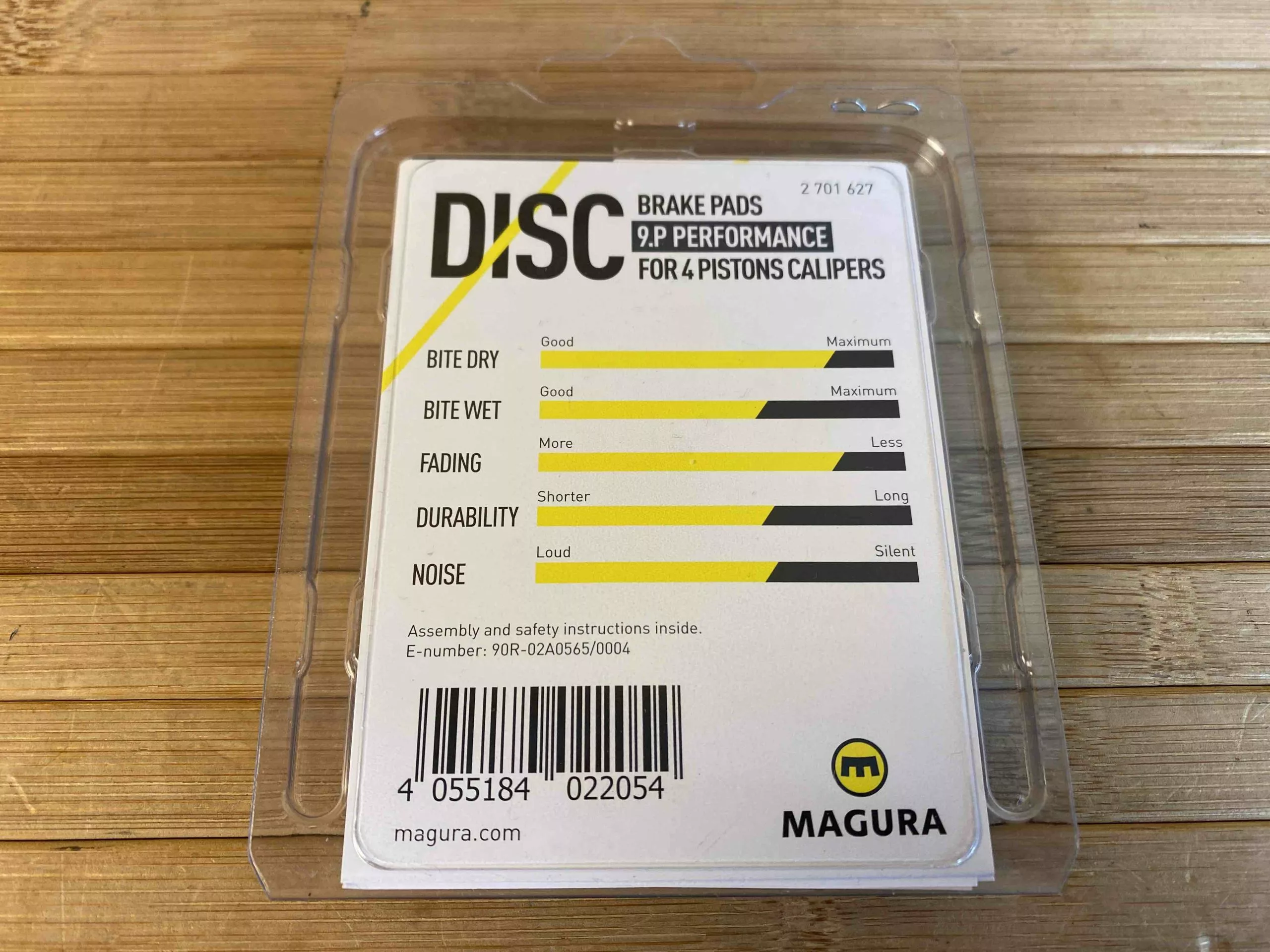 Magura MT Bremsbelag / Bremsbeläge 4-Kolben PERFORMANCE 9.P 2 Magura MT Bremsbelag / Bremsbeläge 4-Kolben PERFORMANCE 9.P – Bild 2