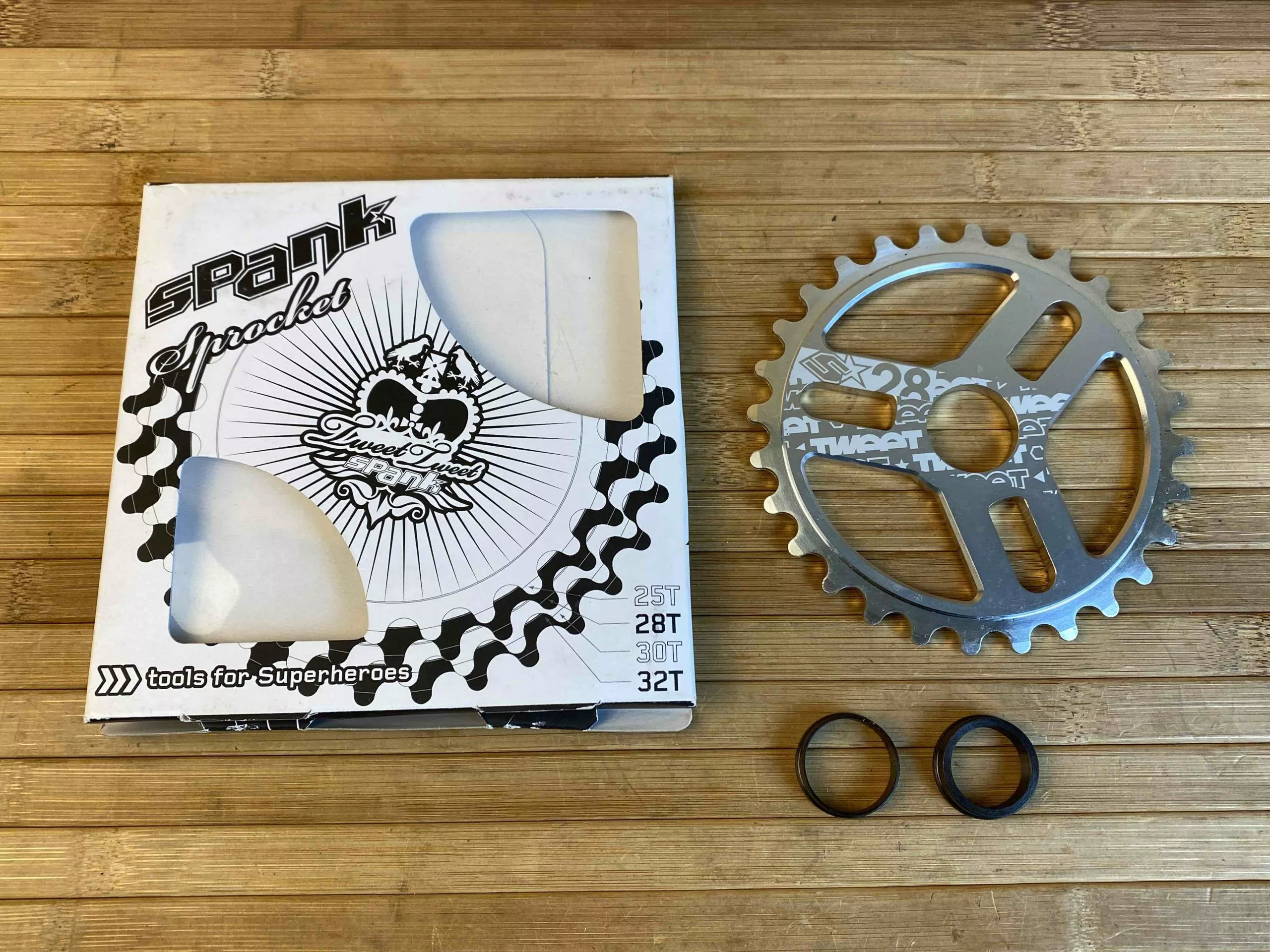 Spank Tweet Tweet BMX Kettenblatt Chrome 28T 1 Spank Tweet Tweet BMX Kettenblatt Chrome 28T