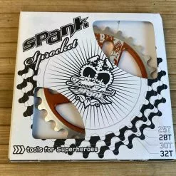 Spank Tweet Tweet BMX Kettenblatt Orange 28T -Fox-Laden IMG 7215 scaled