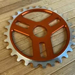 Spank Tweet Tweet BMX Kettenblatt Orange 28T -Fox-Laden IMG 7219 scaled