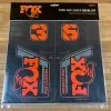 FOX Decal Kit Dekorbogen 2021 Custom Factory Orange