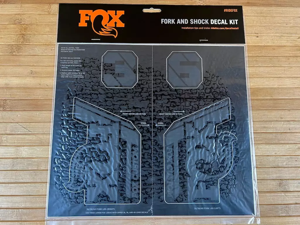 FOX Decal Kit Dekorbogen 2021 Custom Stealth Black 1 FOX Decal Kit Dekorbogen 2021 Custom Stealth Black