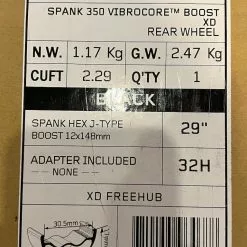Spank 350 Vibrocore Hinterrad 29" Schwarz BOOST 148x12 Laufrad -Fox-Laden IMG 7838 30d4f7cd 3507 4ae7 b69a cefc4f20637b