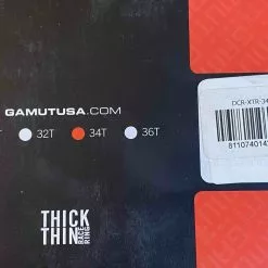 Gamut TTR XTR M9000 Kettenblatt 34T Black Narrow / Wide -Fox-Laden IMG 8301 scaled