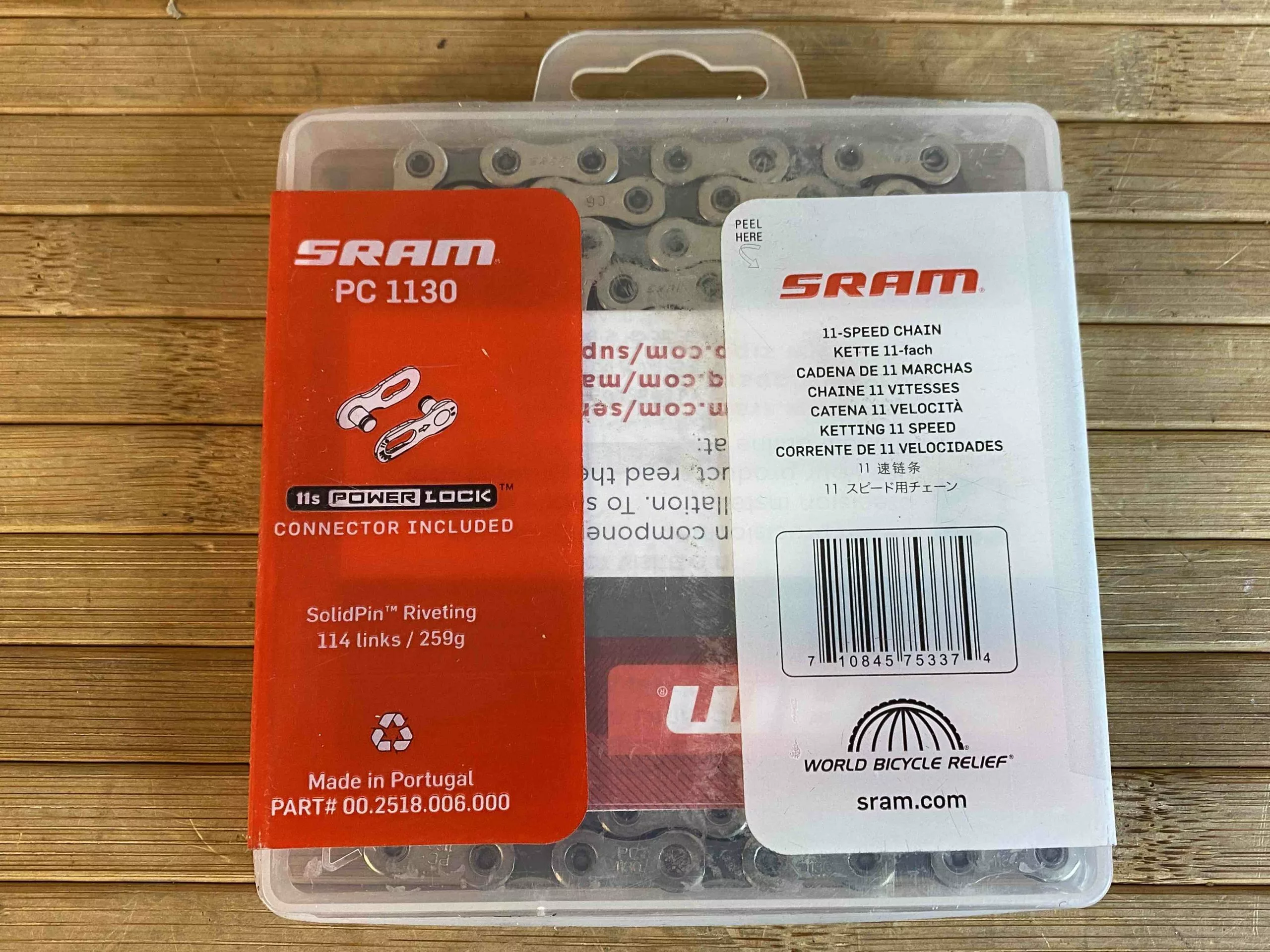 SRAM Kette PC 1130 11-fach 114 Glieder 2 SRAM Kette PC 1130 11-fach 114 Glieder – Bild 2